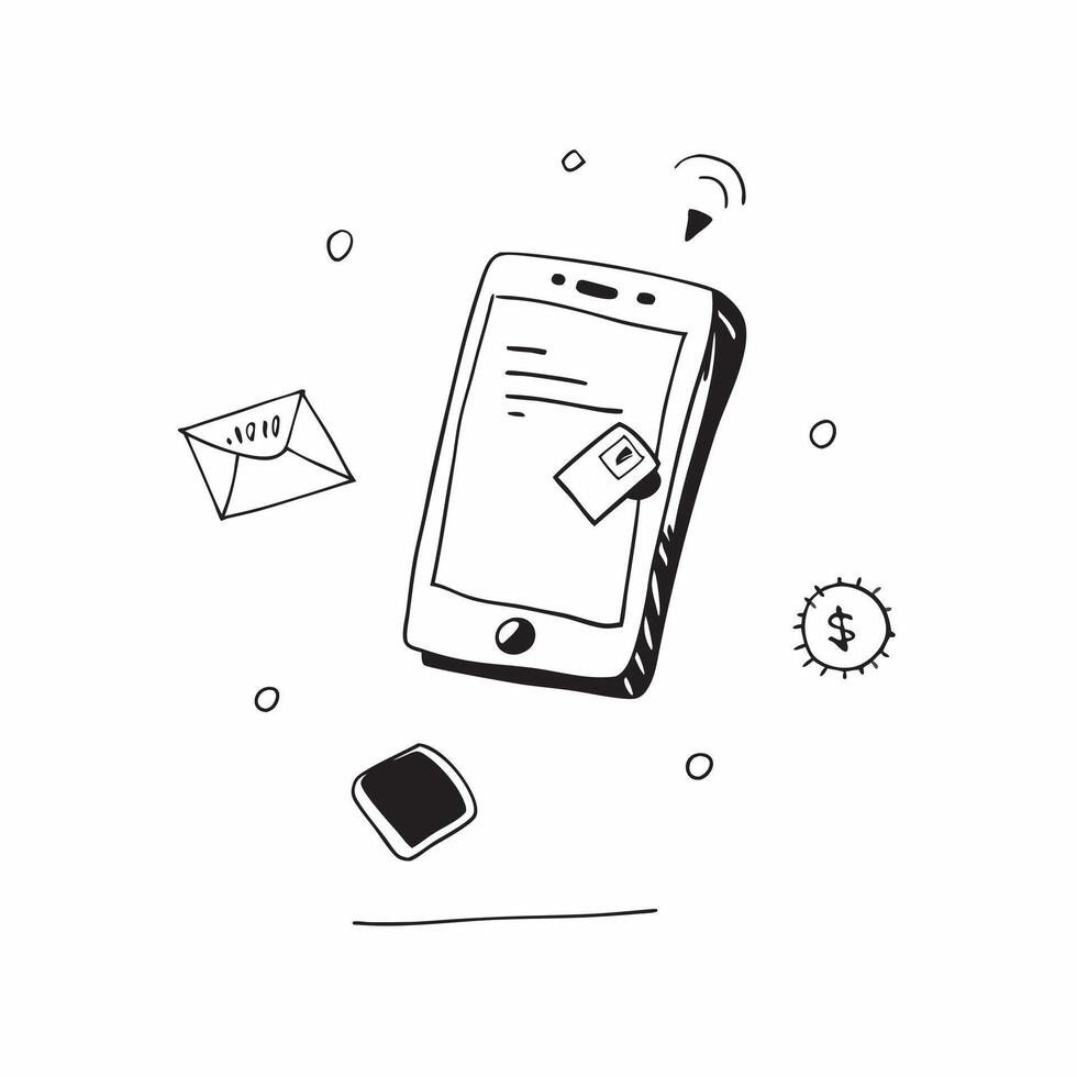 Mobile Phone with Holographic Home Office Icon and Connectivity Icon concept as A photo depicting a mobile phone with a glossy glowing holographic home office icon and connectivity pure Set 19 vector