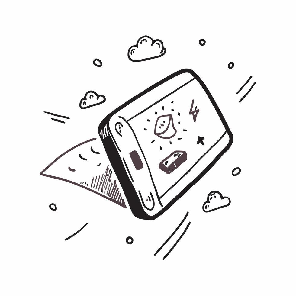 Mobile phone with holographic weather icons and copy space for Sharad Purnima concept as Camera movement Zoom into the mobile phone with glowing holographic weather icons Scene Is pure vector