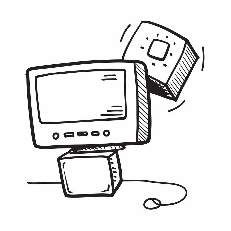 Monitor and Keyboard with Remote Work Text concept as A monitor and keyboard with Remote Work text on a white background symbolizing the central tools for remote work Camera captu pure Set 2 vector