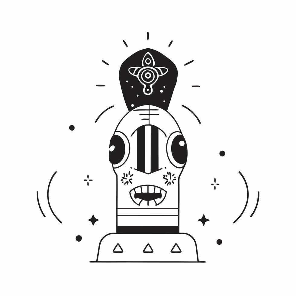 Neon Altar with Digital Glowing Elements concept as An abstract digital artwork of a traditional Dia de Muertos altar enhanced with neon glowing elements and abstract patterns repr pure vector
