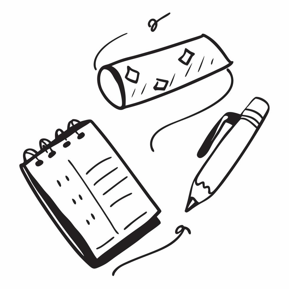 Pen and Planner with Remote Work Text concept as A pen and planner with Remote Work text on a white background emphasizing the organization and planning in remote work Camera capt pure Set 2 vector