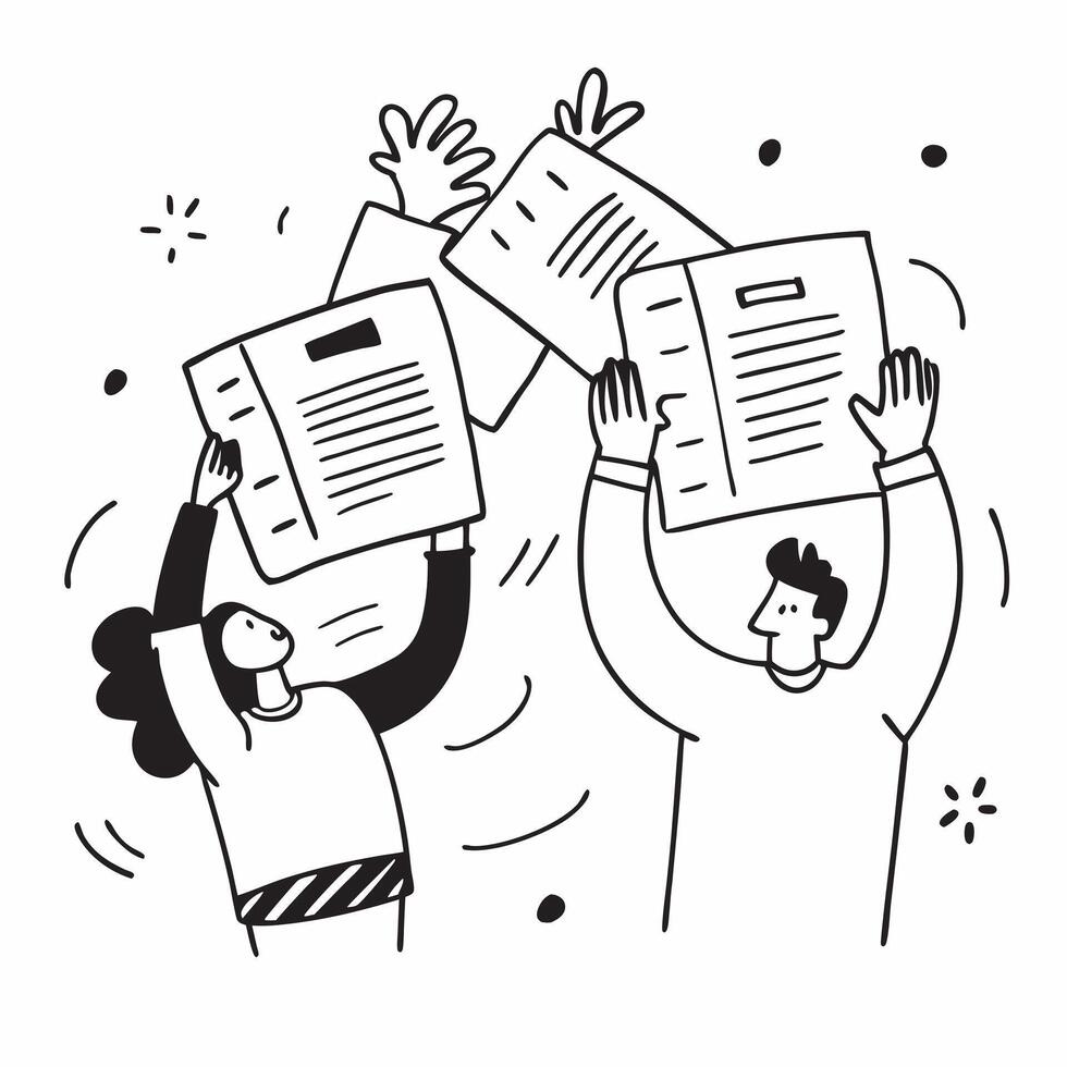 People with Glowing Employment Applications and Joyful Expressions concept as A group of people holding glowing employment applications with joyful expressions set against a fantas pure Set 3 vector
