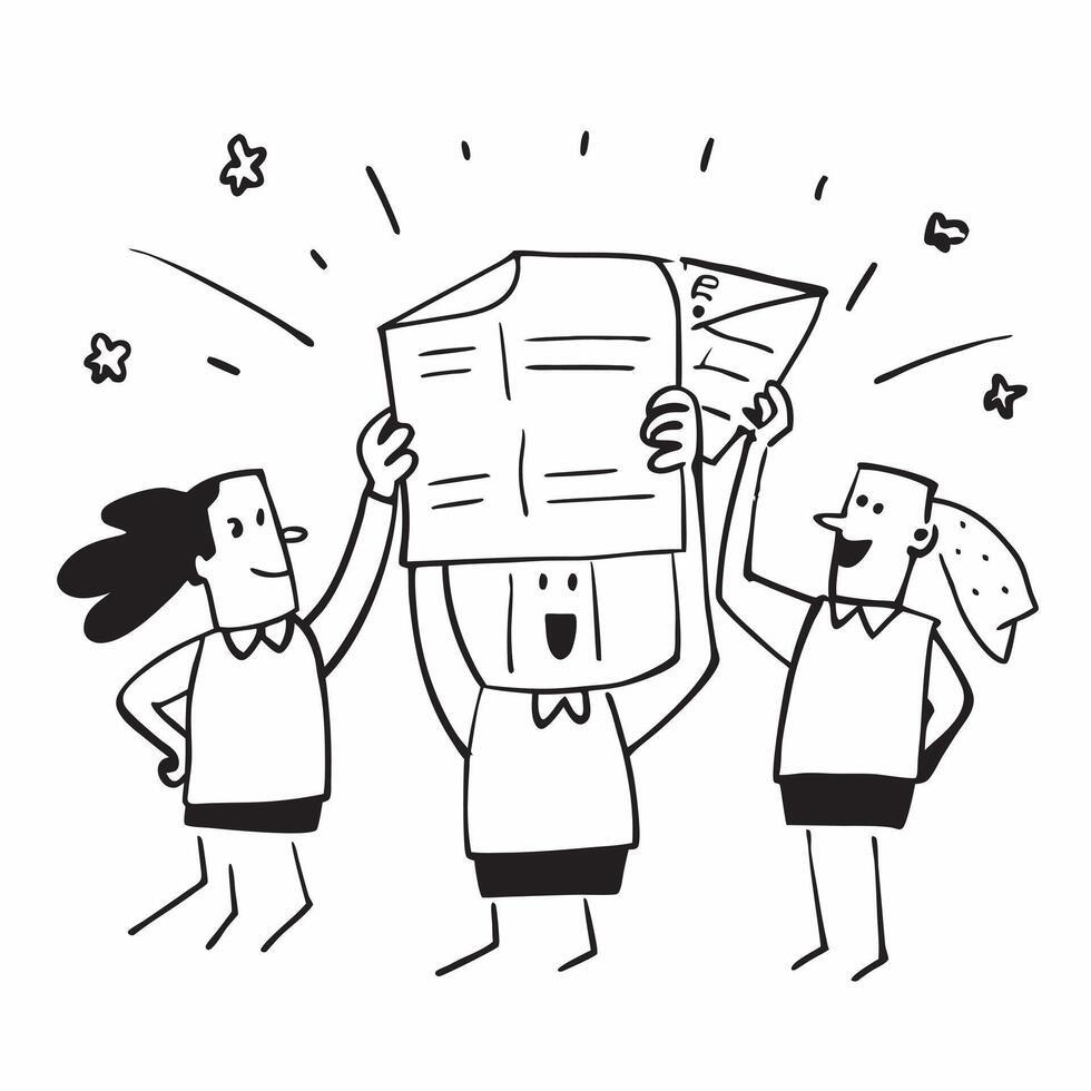 People with Glowing Inventory Lists and Joyful Expressions concept as A group of people holding glowing inventory lists with joyful expressions set against a dreamy background offe pure vector