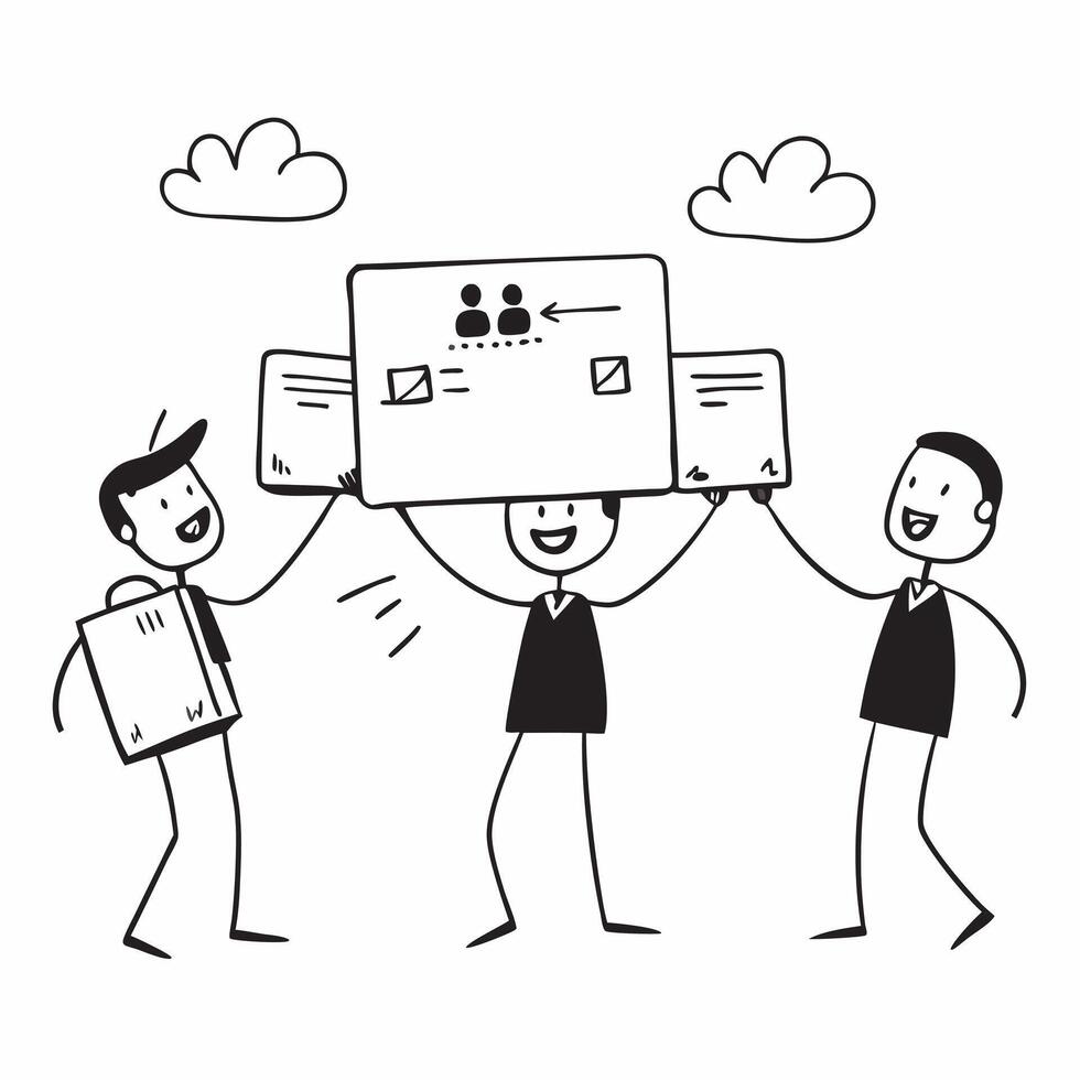 People with Glowing Shipping Schedules and Joyful Expressions concept as A group of people managing glowing shipping schedules with joyful expressions set against a fantastical bac pure Set 2 vector