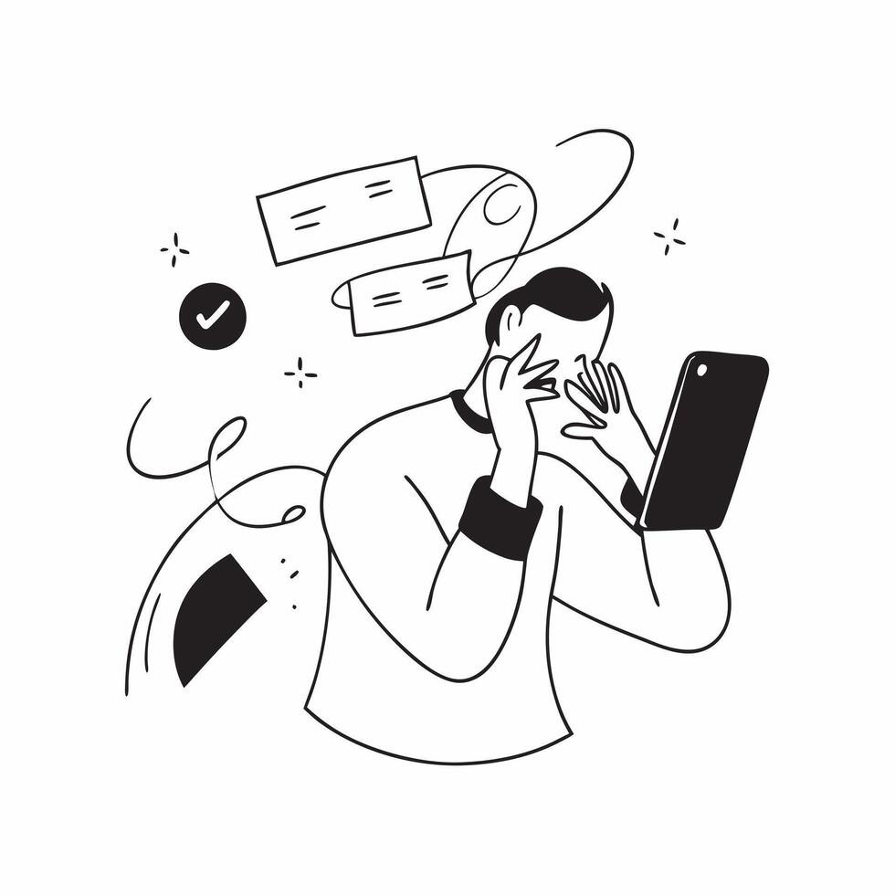 Person on Phone with Abstract Glossy Background concept as A person on the phone with a glossy abstract background showcasing remote communication and technology Camera angle capt pure Set 3 vector