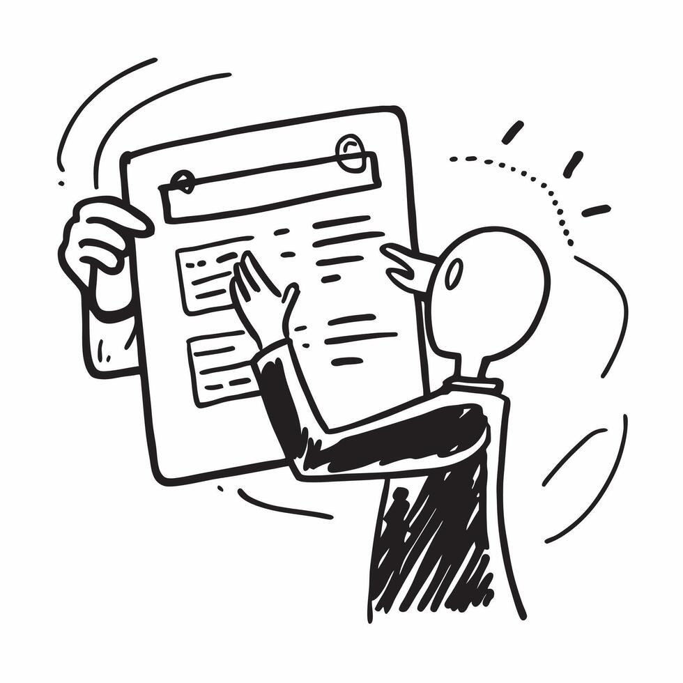 Person with Clipboard and Detailed Service Tracking concept as A person holding a clipboard ensuring detailed service tracking set against a clean background with space for text or pure Set 4 vector