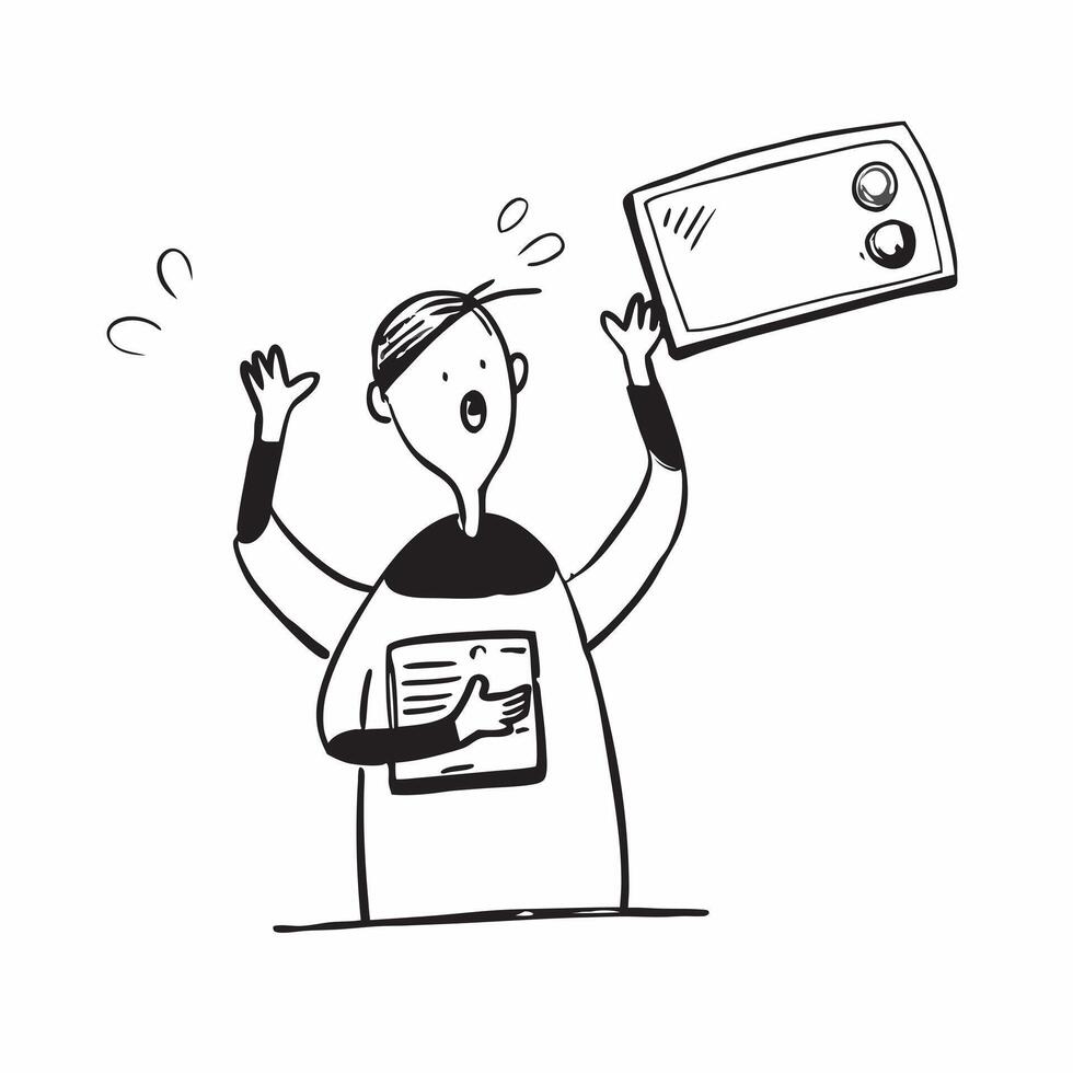 Person with Laptops and Effective Technical Support concept as A person providing technical support with a laptop set against a blank background offering space for text or graphics pure Set 3 vector