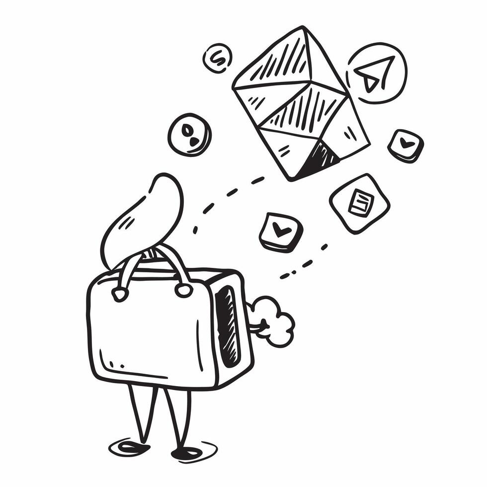 Person with Magic Suitcase and Floating Travel Icons concept as A person holding a magic suitcase with floating travel icons set against a clean background providing space for text pure Set 2 vector