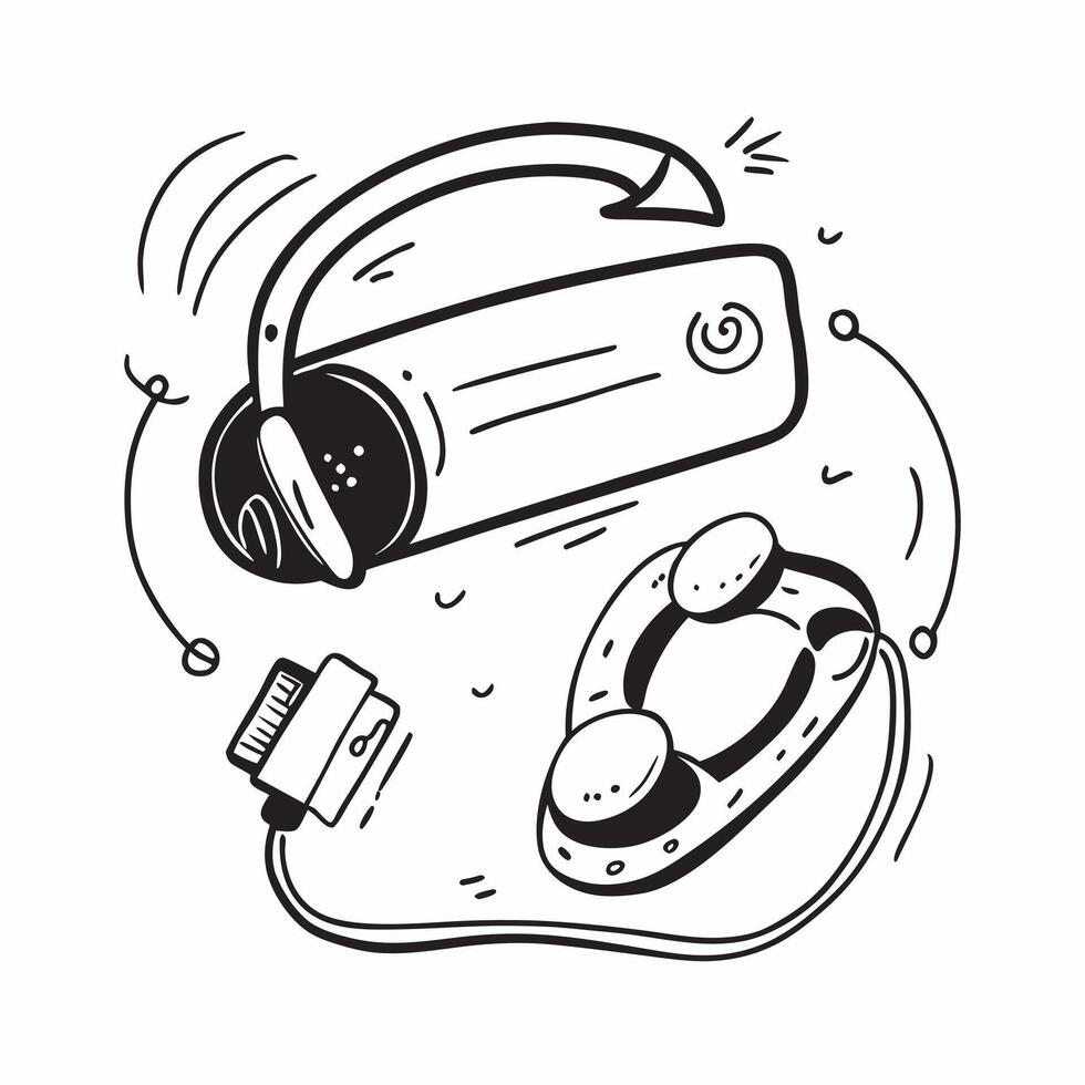 Phone and Headset with Remote Work Text concept as A phone and headset with Remote Work text on a white background symbolizing the blend of communication and productivity in remote pure Set 4 vector