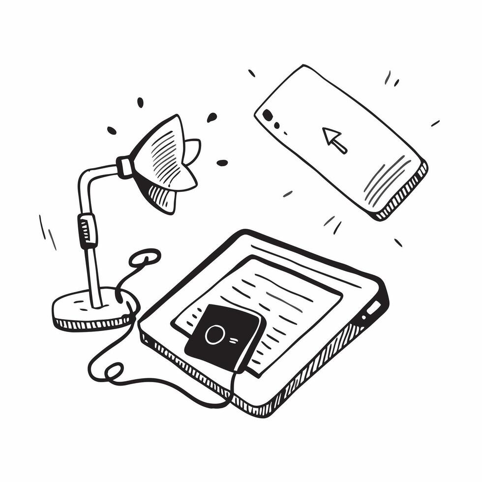 Phone Stand and Notebook with Remote Work Text concept as A phone stand and notebook with Remote Work text on a white background emphasizing organization and productivity in remote pure Set 4 vector