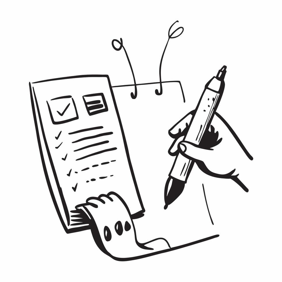 Planner and Pen with Remote Work Text concept as A planner and pen with Remote Work text on a white background emphasizing the organization and planning in remote work Camera capt pure vector