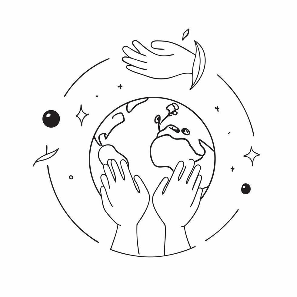 Plus Size Model Hands and Globe with Inclusion Text concept as An abstract showing hands and a globe symbol representing plus size models with the word Inclusion The elemen pure vector