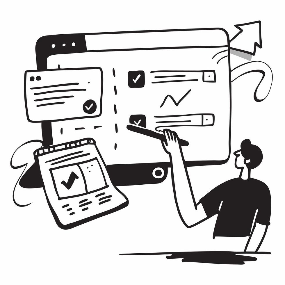 Project coordinator managing tasks on a glossy project management tool in a flexible workspace concept as Camera movement Pan across the screen displaying task assignments and proj pure Set 2 vector