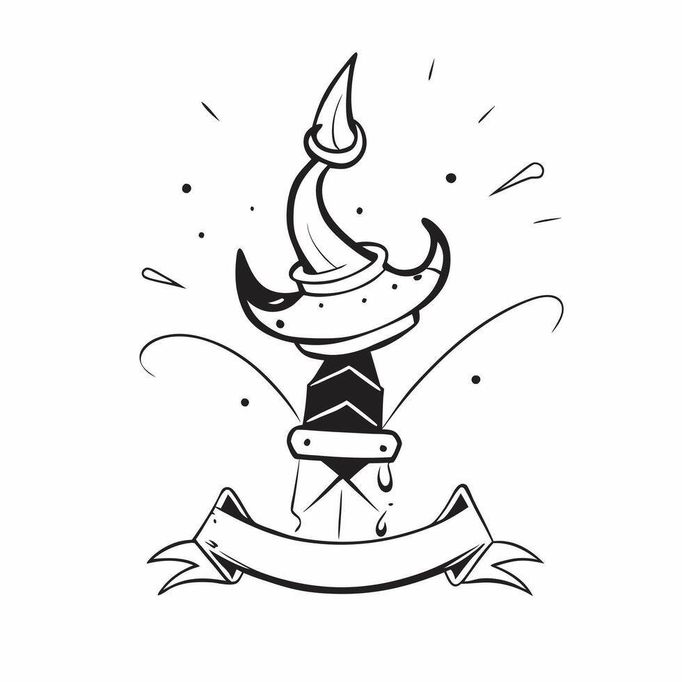 Ravana Crown and Bow concept as illustration of Ravanas crown and bow isolated on a white background capturing the essence of his power with intricate golden details pure vector