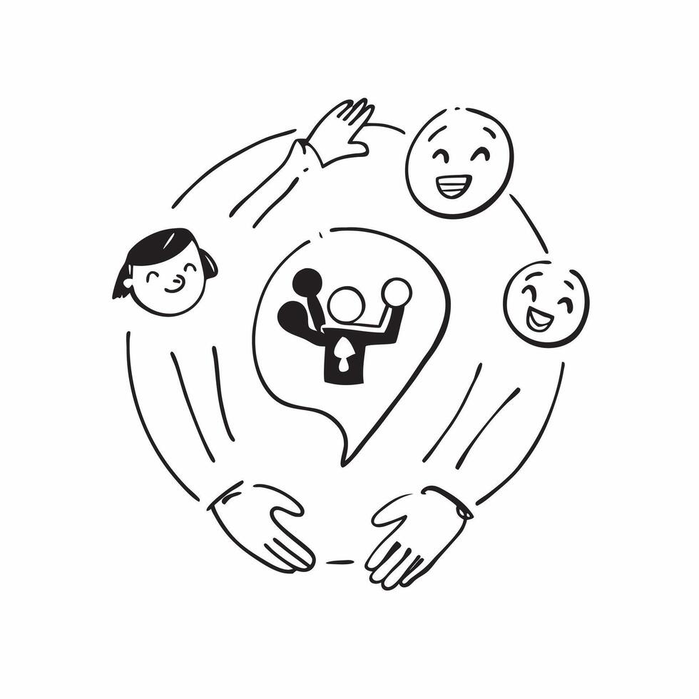 Same Parent Circle with Belonging Text concept as An isolated of a circle formed by icons representing same parents with the word Belonging in a soft font This design empha pure Set 2 vector