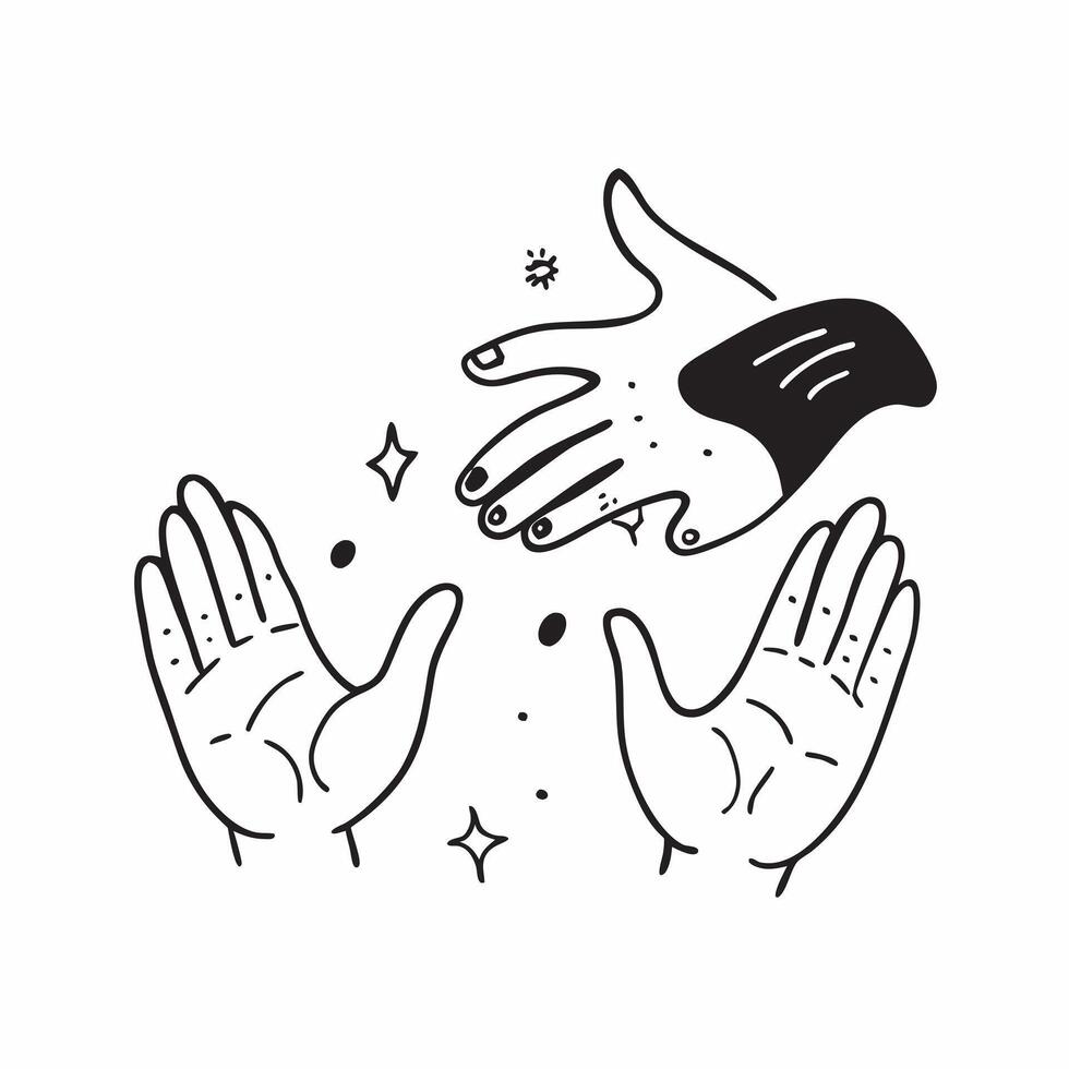 Same Parents Hands with Care Text concept as An isolated of two hands representing same parents with the word Care in a soft inviting font This design represents the care a pure Set 2 vector