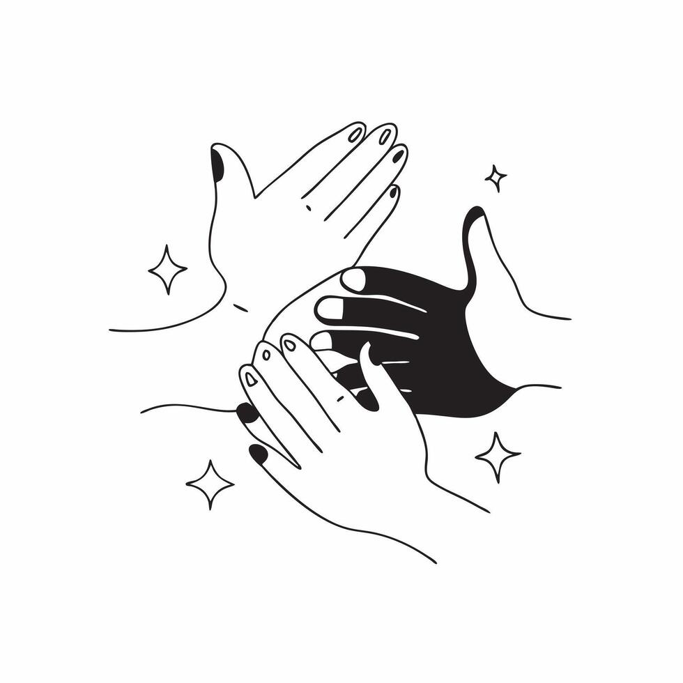 Same Parents Hands with Support Text concept as An isolated of two hands representing same parents with the word Support in a clean modern font This image highlights the im pure Set 2 vector