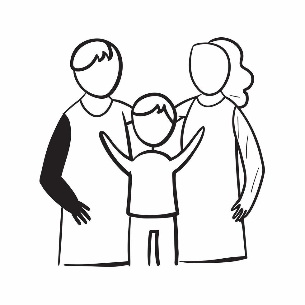 Same Parents Silhouettes with Together Text concept as An isolated of two silhouettes representing same parents standing together with the word Together in a bold inviting f pure Set 2 vector