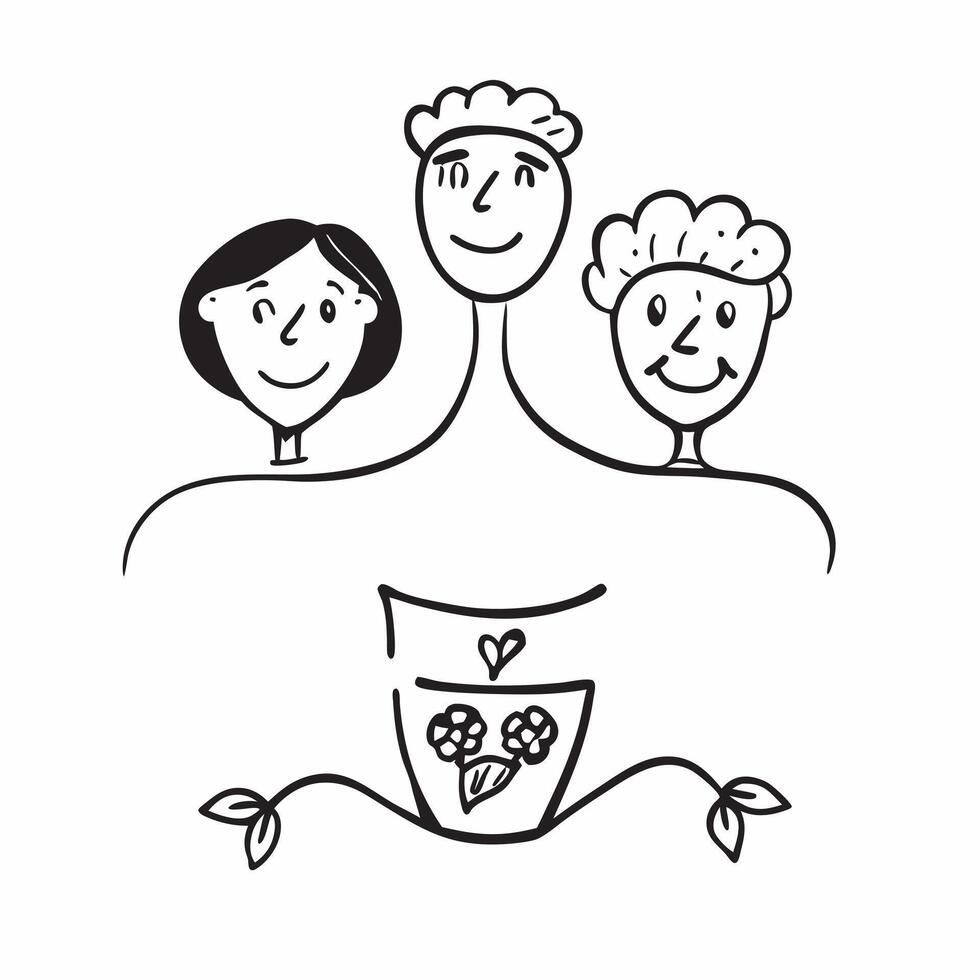 Same Parents Tree with Roots Text concept as An isolated of a family tree with two icons representing same parents with the word Roots in an elegant font This design symbol pure vector
