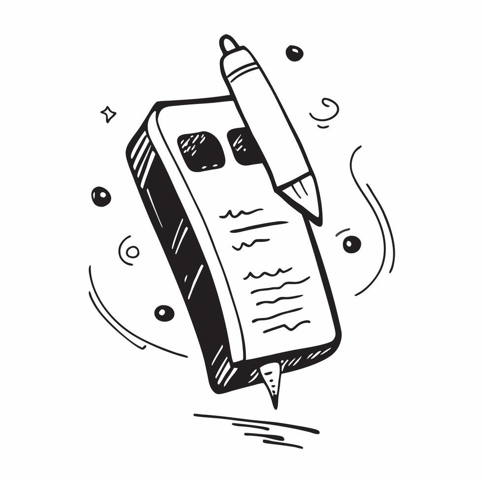 Smart Pen with Holographic Notes and Reminders concept as A photo showcasing a smart pen with glowing holographic notes and reminders isolated on a white background with ample copy pure vector
