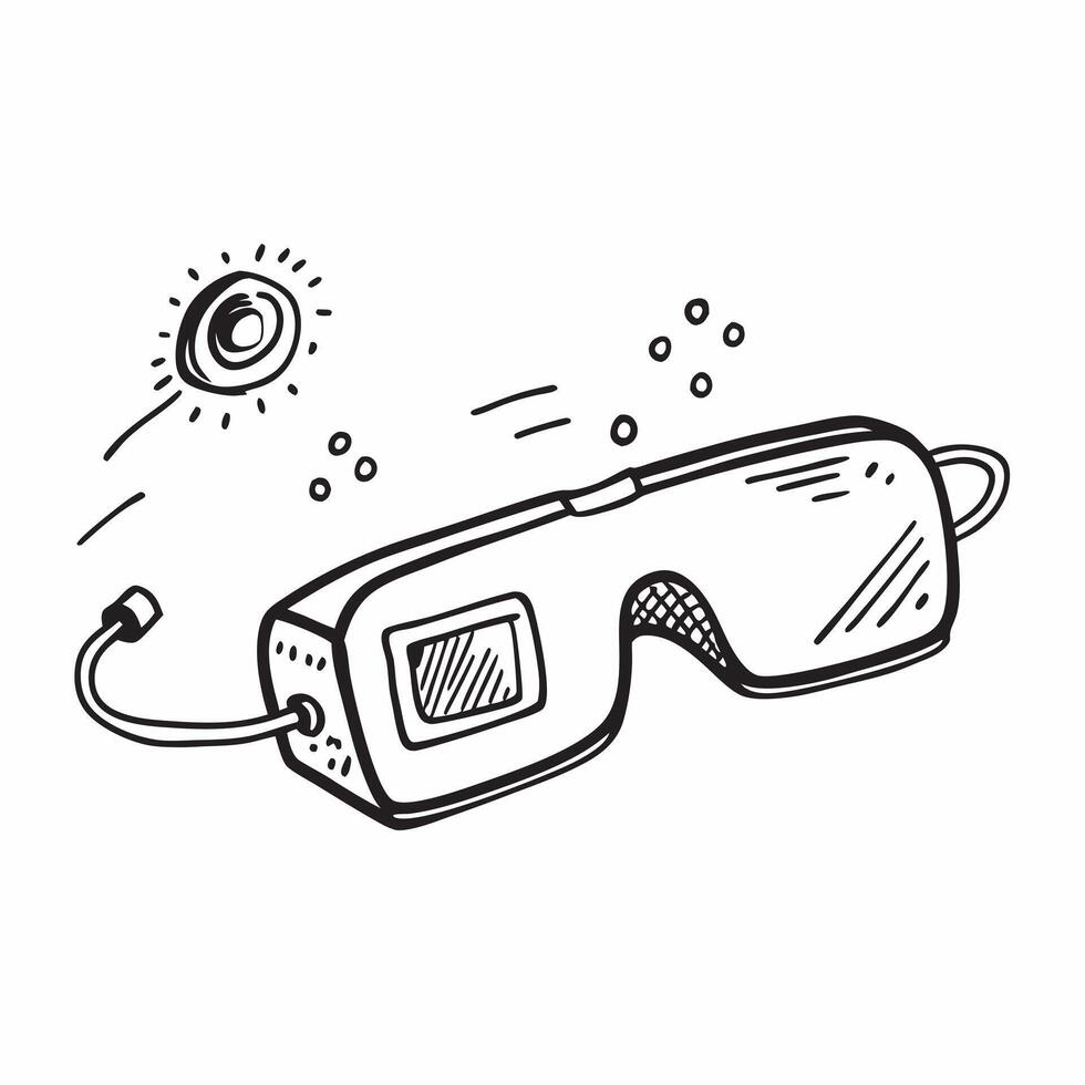 Smart Glasses with Holographic Display concept as A photo featuring smart glasses with a glowing holographic display isolated on a white background with ample copy space on the lef pure Set 2 vector