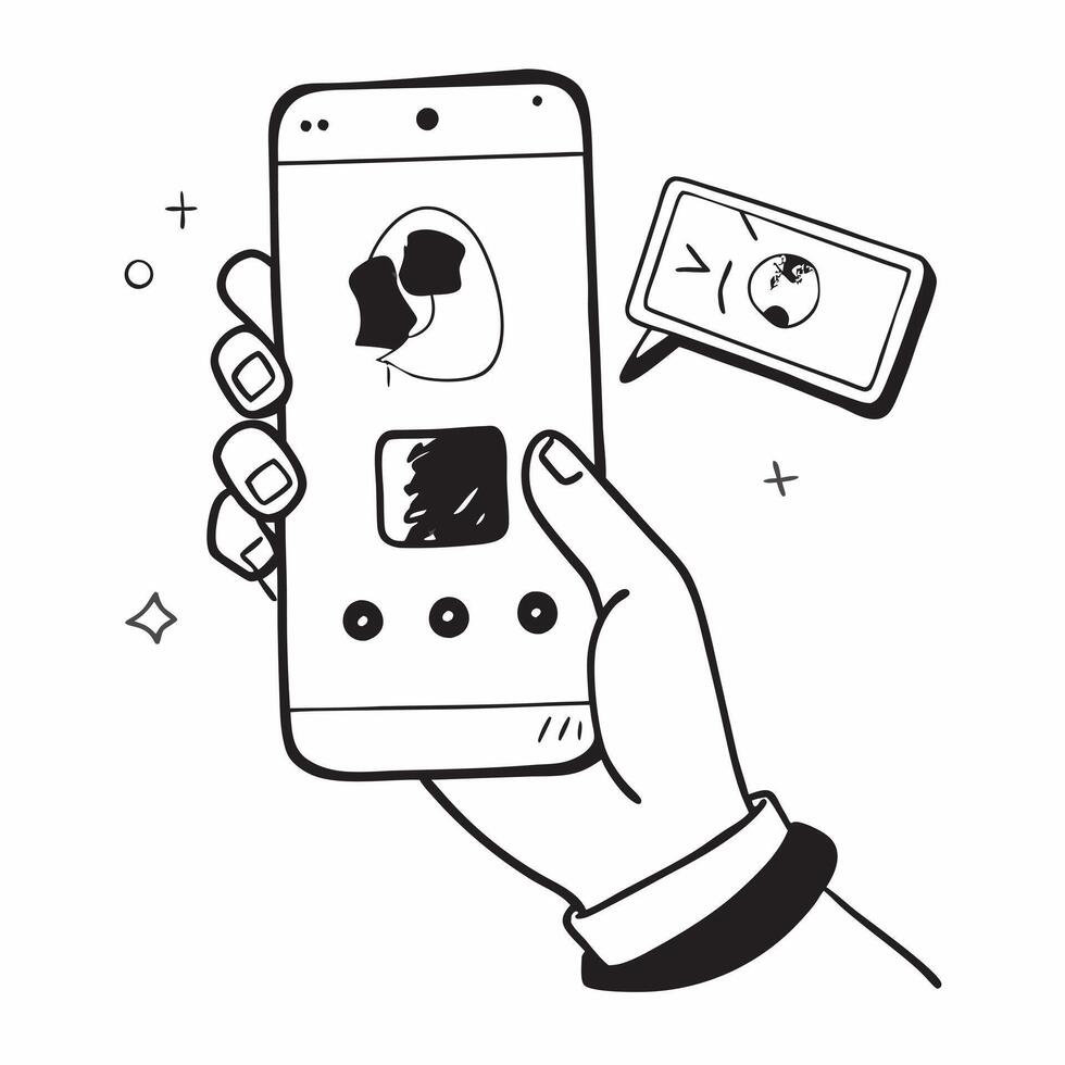 Smartphone with holographic call interface and copy space isolated on white balance concept as Camera movement Focus on the smartphone screen displaying a glowing holographic pure vector