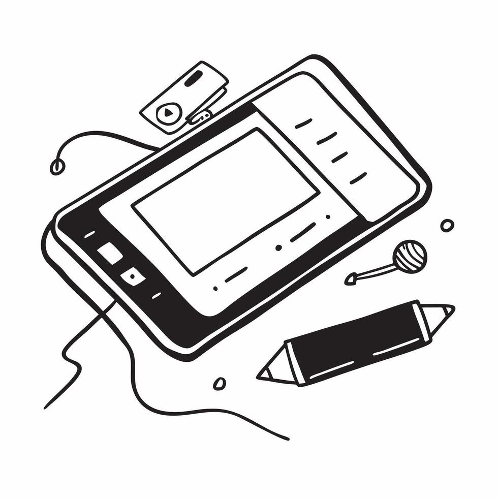 Tablet and Keyboard with Remote Work Text concept as A tablet and keyboard with Remote Work text on a white background illustrating the blend of digital and manual tools in remote pure Set 4 vector