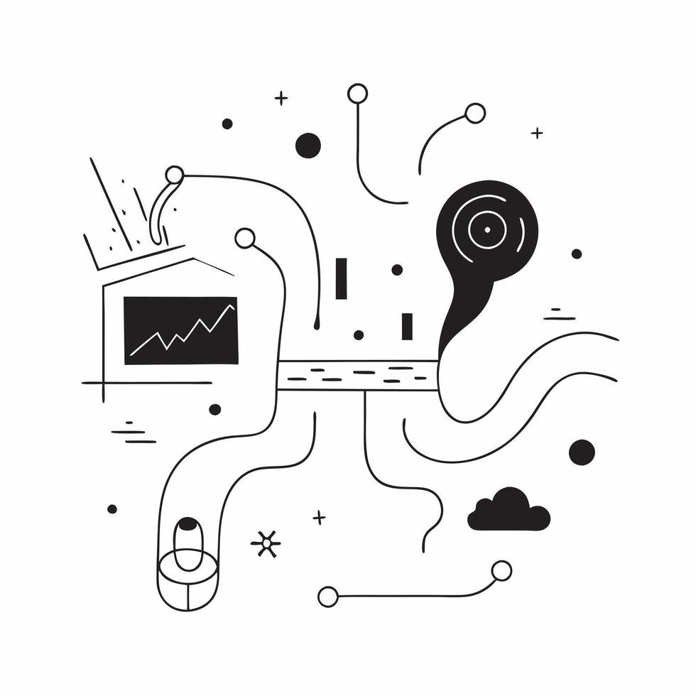 Transformative Tech in Healthcare concept as A glowing abstract digital art scene with digital waves and holographic elements representing the transformation of healthcare technolo pure Set 2 vector