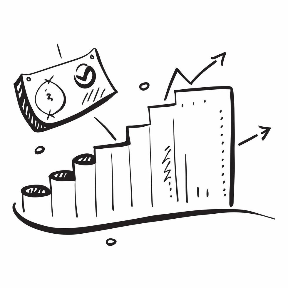 of financial growth chart and Dhanteras text isolated on white background concept as Camera movement Pan across the financial growth chart Scene Isolated white background w pure vector