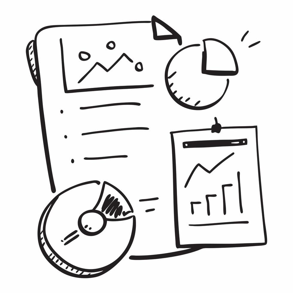 of isolated pie chart and clipboard with the word Metrics concept as A design showing a pie chart and a clipboard with the word Metrics prominently displayed Isolate pure vector