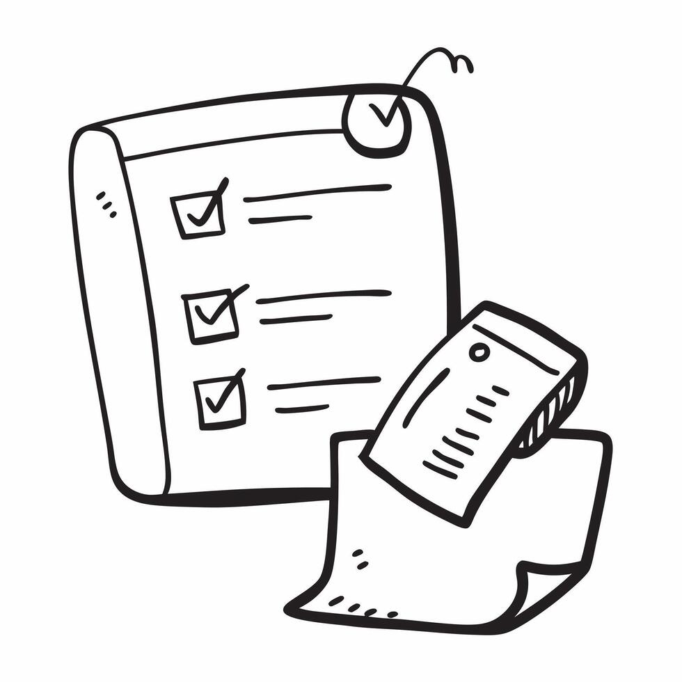 of isolated laptop and checklist with the word Tasks concept as A design showing a laptop and a checklist with the word Tasks prominently displayed The elements are pure vector