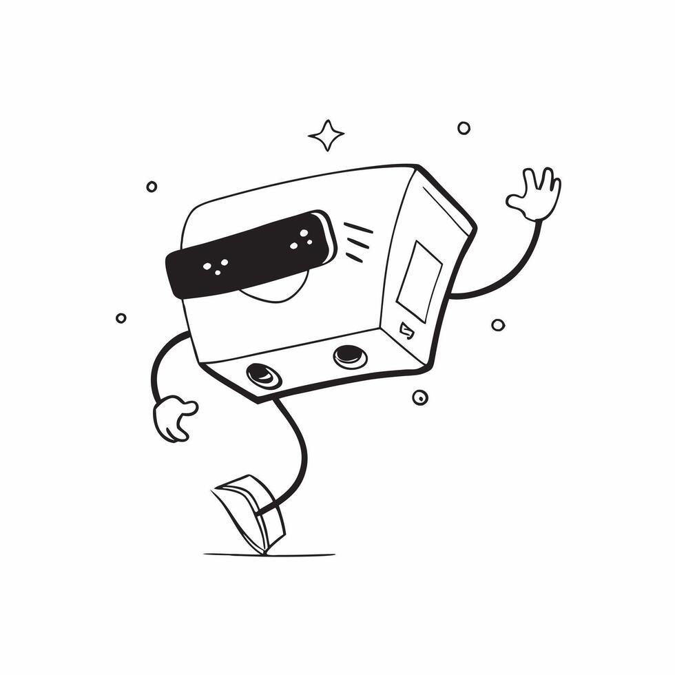 Virtual Reality Headset with Holographic Controls concept as A photo featuring a virtual reality headset with glowing holographic controls isolated on a white background with ample pure Set 3 vector