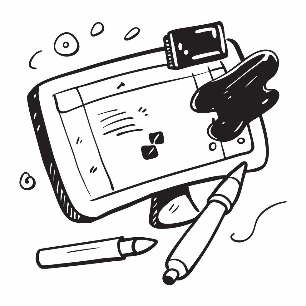 Virtual Whiteboard with Glossy Pens concept as A virtual whiteboard with glossy pens representing collaboration and creativity in remote work Camera angle captures the whiteboard pure vector