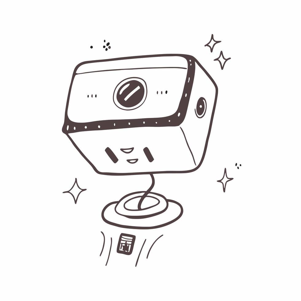 Webcam with Holographic Controls and Indicators concept as A photo showcasing a webcam with glowing holographic controls and indicators isolated on a white background with ample co pure Set 3 vector