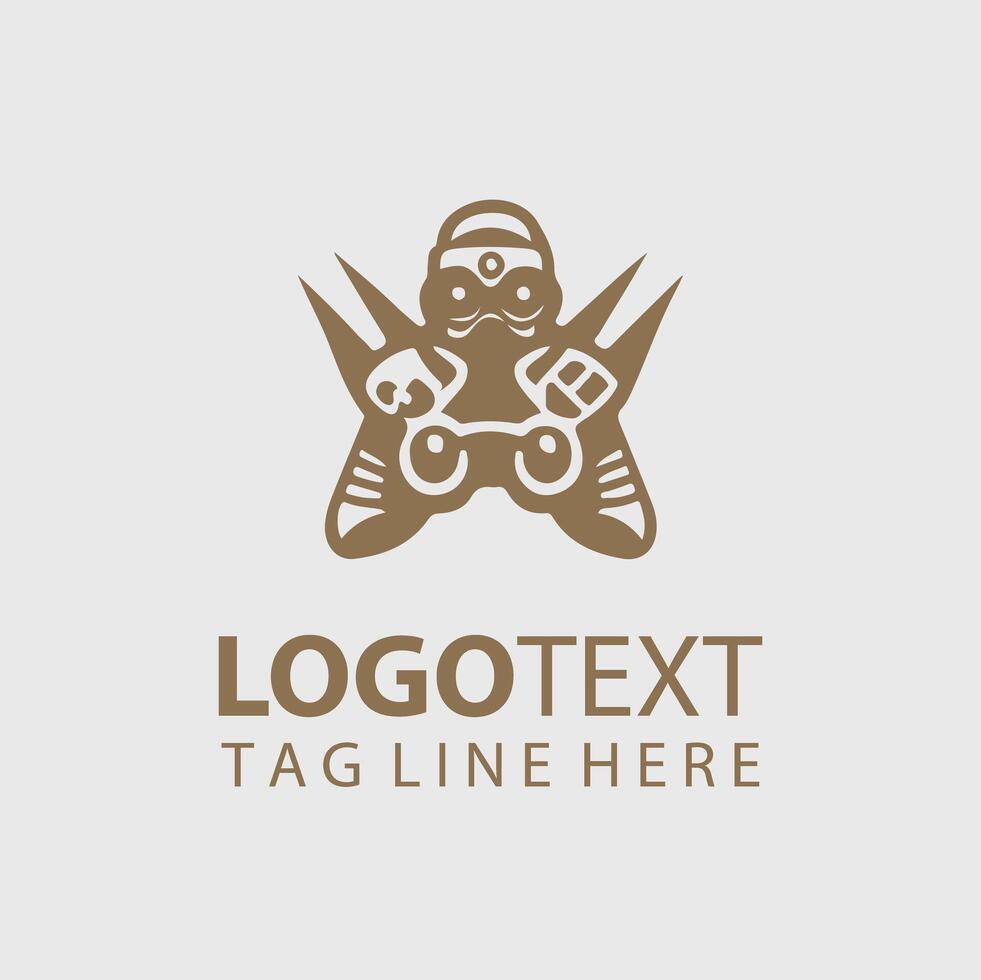 Combat Nexus gaming logo vector