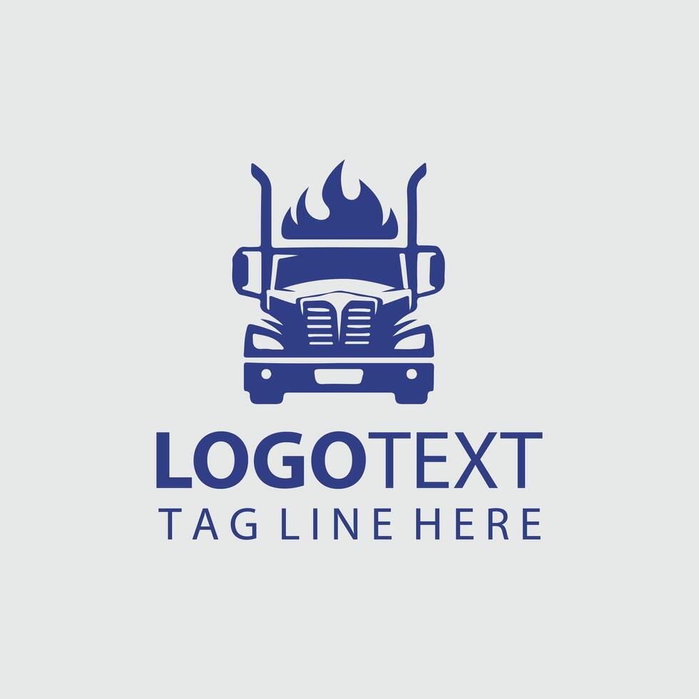Turbo Hauler Truck Logo vector