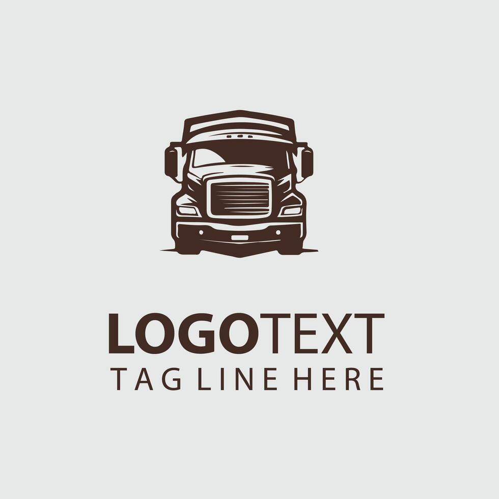 Bold Haul Truck Logo vector