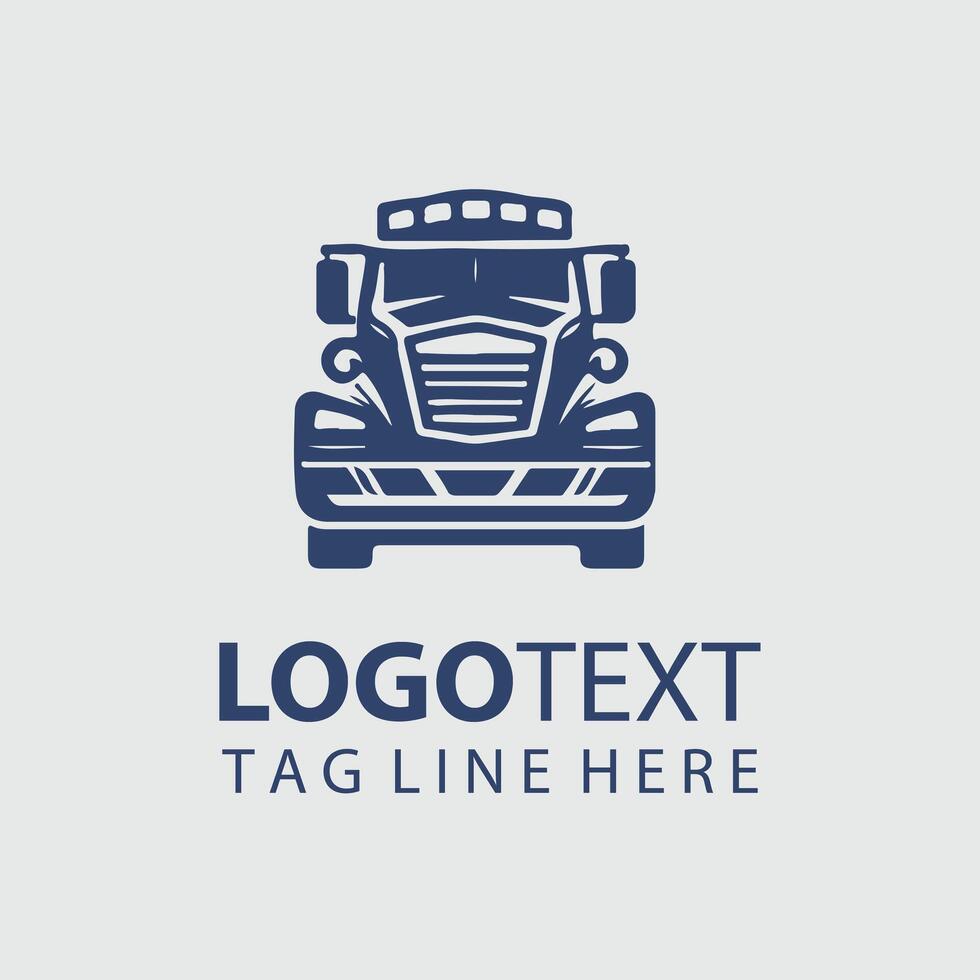 Big Rig Truck Logo Design vector
