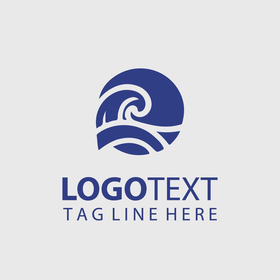 Infinite Wave wave logo vector