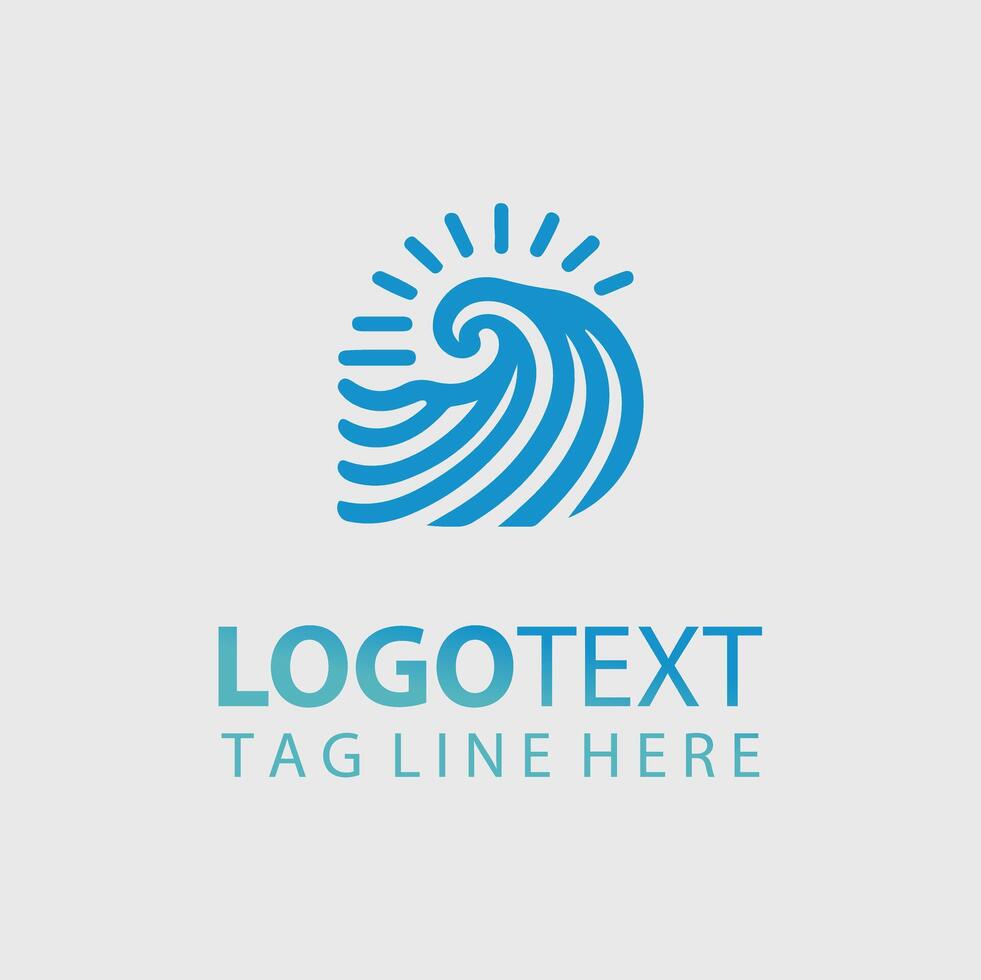 The Wave Zone wave logo vector