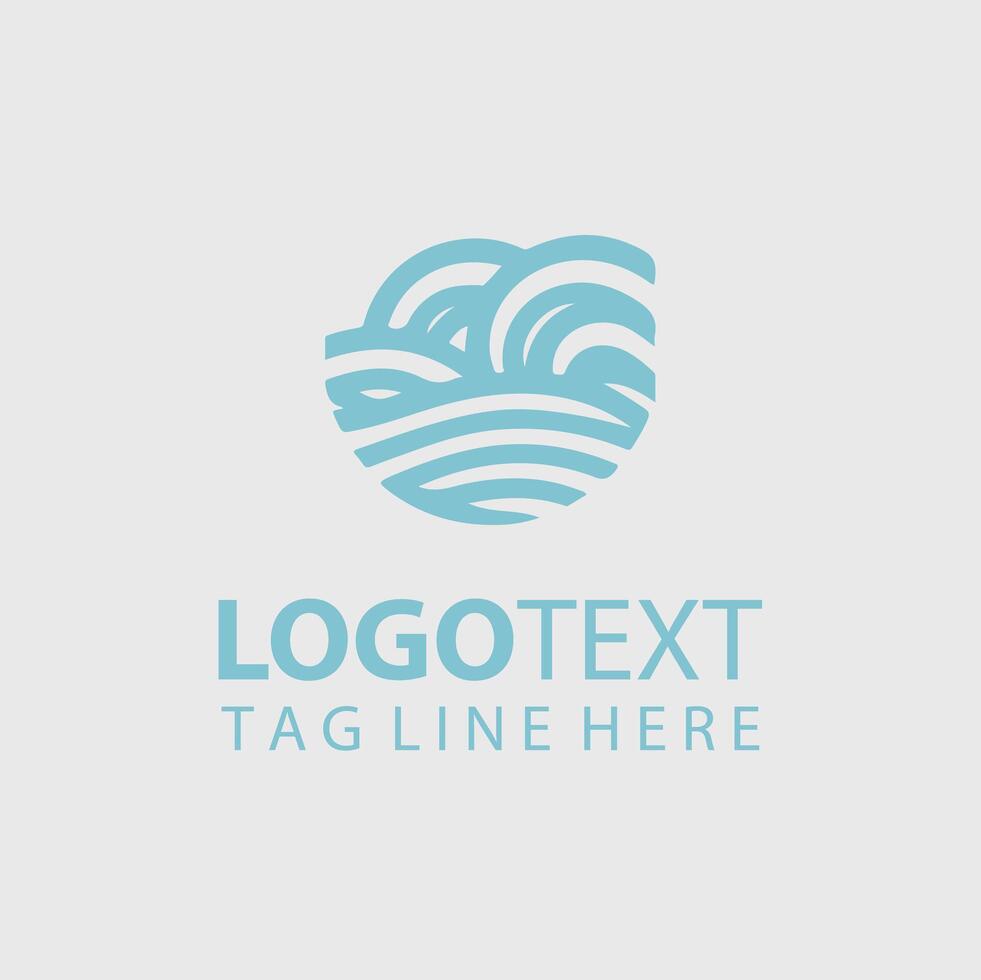 Wave Horizon wave logo vector