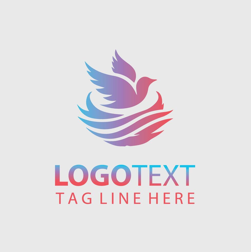 Cape Verde Tern Nesing Bird Logo vector