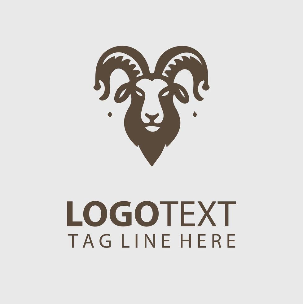The Proud Herd goat logo vector