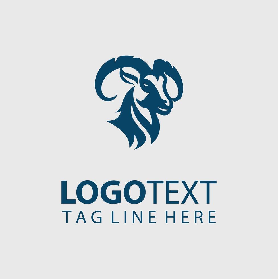 The High Goat goat logo vector