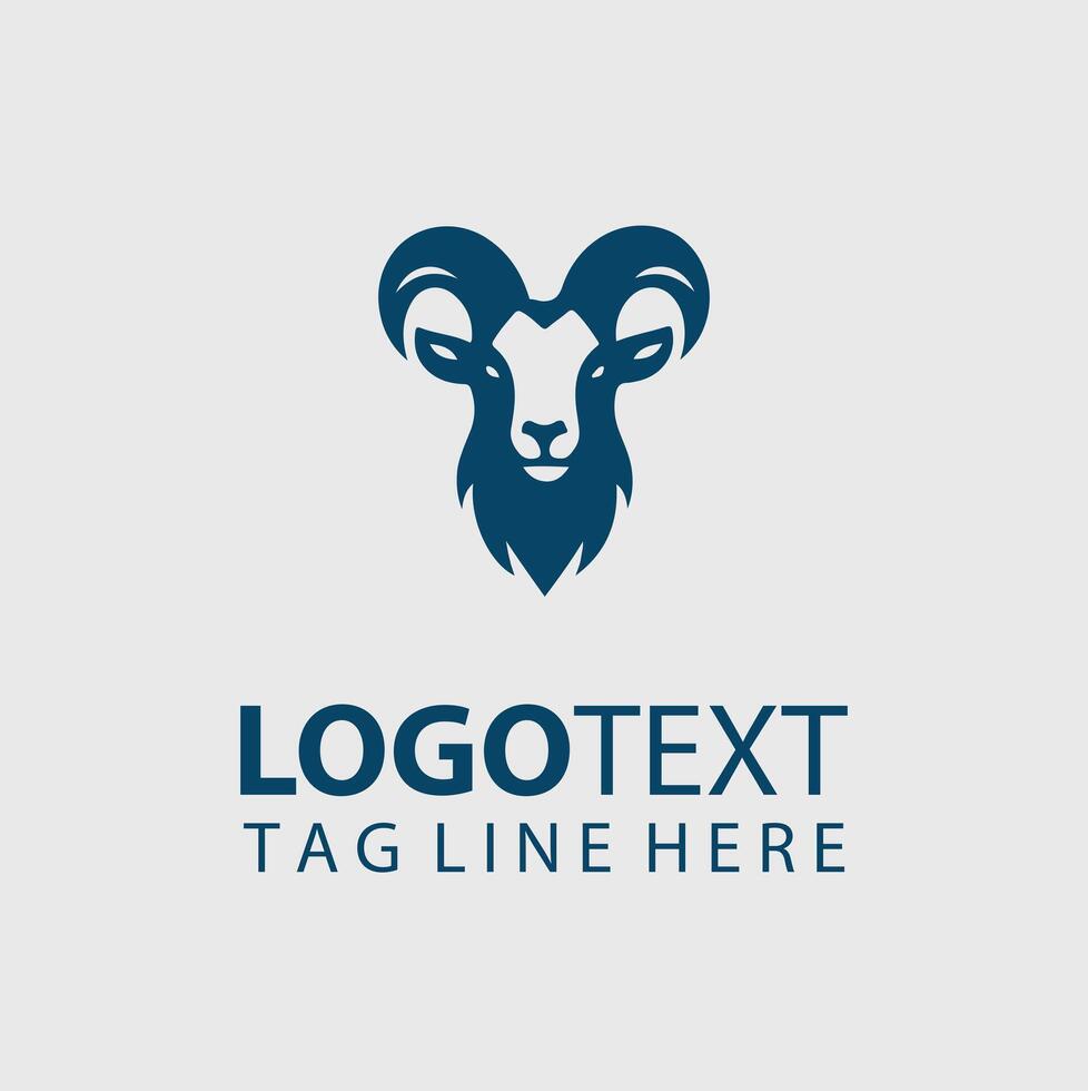 The Climbing Herd goat logo vector