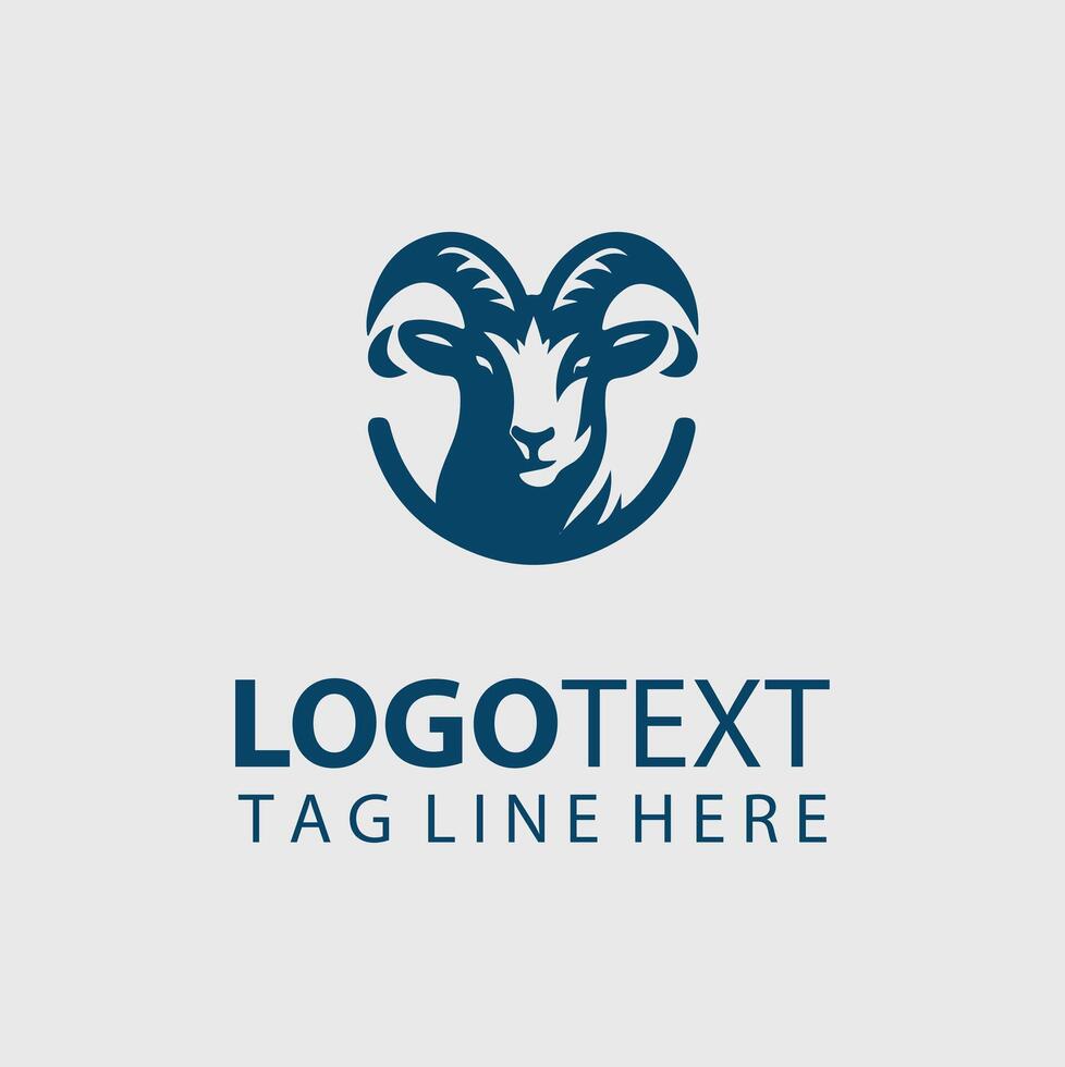 The Goat Trail goat logo vector