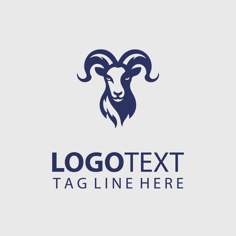 Freedom Herd goat logo vector