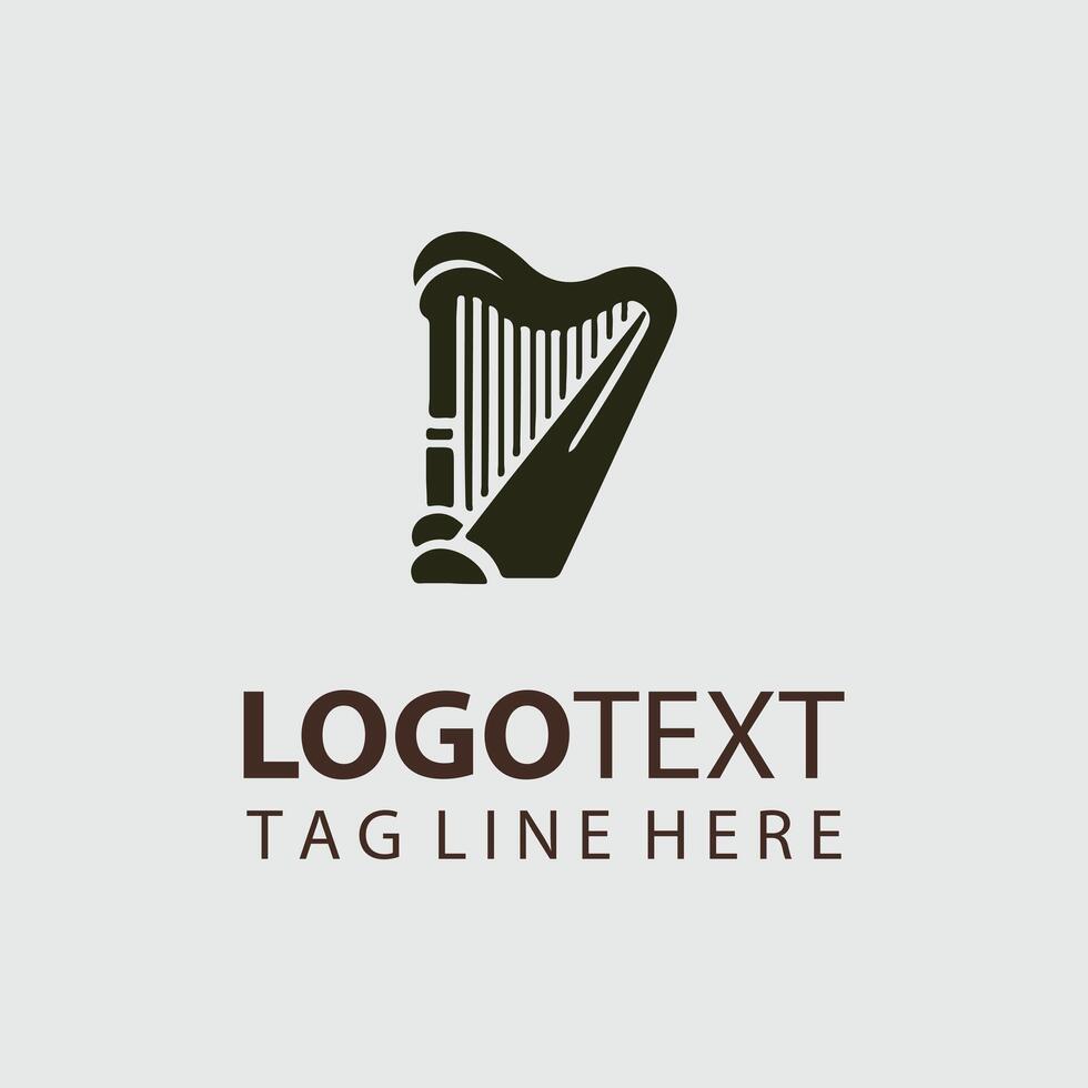 Lyric Strings Harf Logo vector
