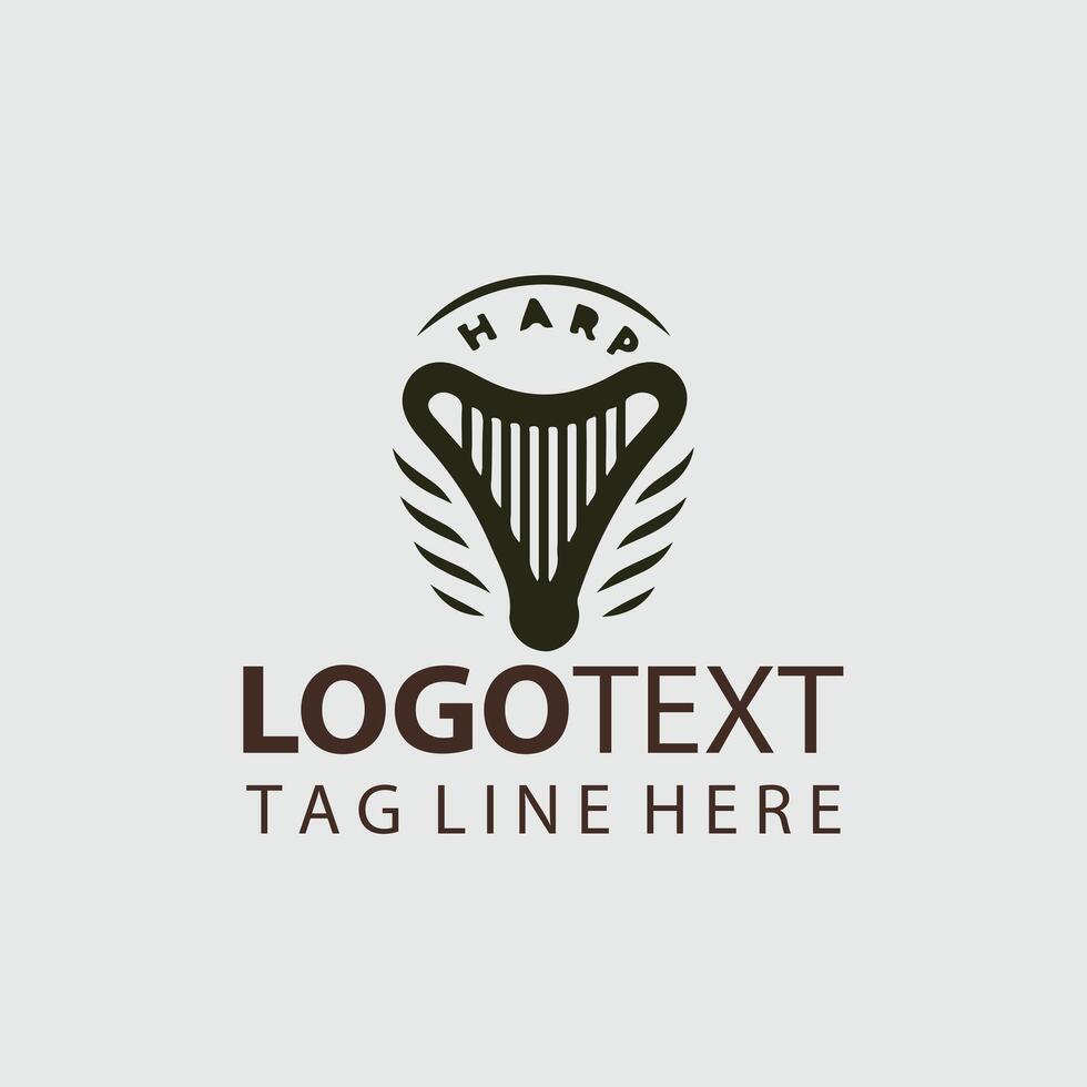 Harp Whisper Logo vector