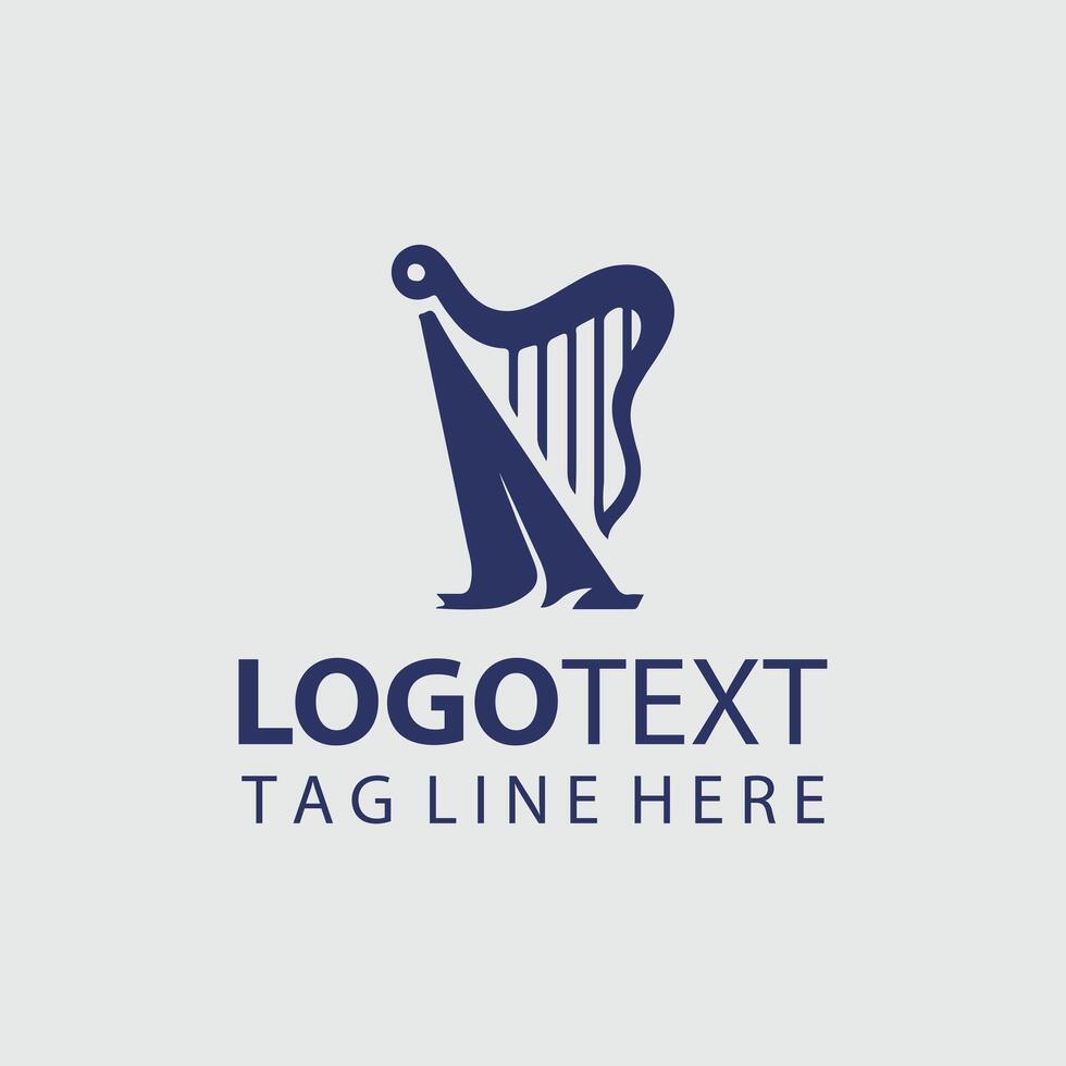 Dreaming Harp Logo vector